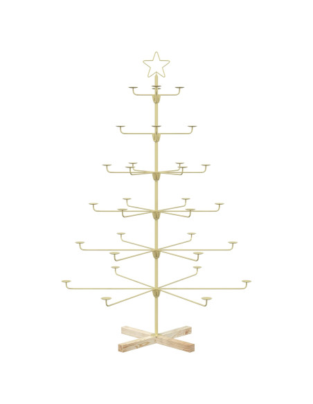 Albero di Natale in Metallo con Supporto KUOPIO 150 cm Acciaio