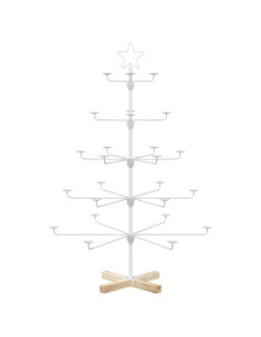 Albero di Natale in Metallo con Supporto KUOPIO 125 cm Acciaio 2