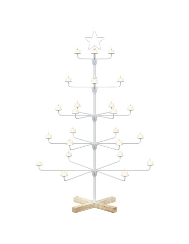 Albero di Natale in Metallo con Supporto KUOPIO 125 cm Acciaio