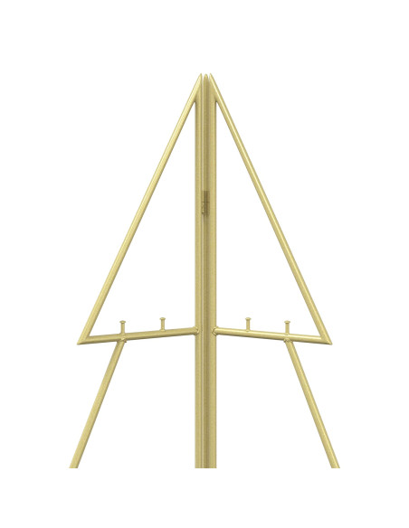 Albero di Natale in metallo KUOPIO 140 cm Acciaio Oro
