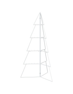 Albero di Natale in metallo KUOPIO 140 cm Acciaio Bianco 2