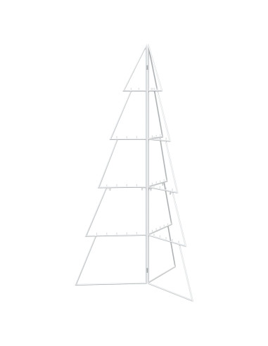 Albero di Natale in metallo KUOPIO 140 cm Acciaio Bianco