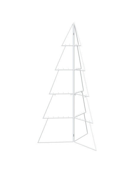 Albero di Natale in metallo KUOPIO 140 cm Acciaio Bianco