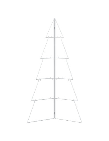 Albero di Natale in metallo KUOPIO 140 cm Acciaio Bianco