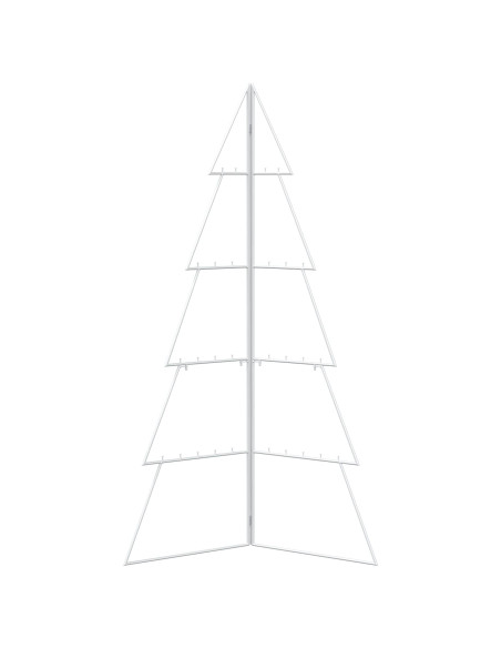 Albero di Natale in metallo KUOPIO 140 cm Acciaio Bianco