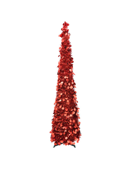 Albero di Natale pop-up 120 cm PET Rosso