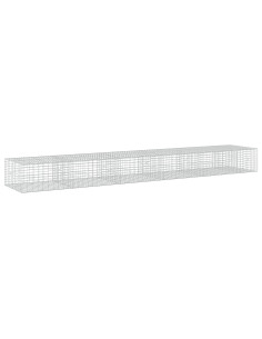 Gabione con Filo da 5 mm e Rete da 5x10 cm 550x100x50 cm 2