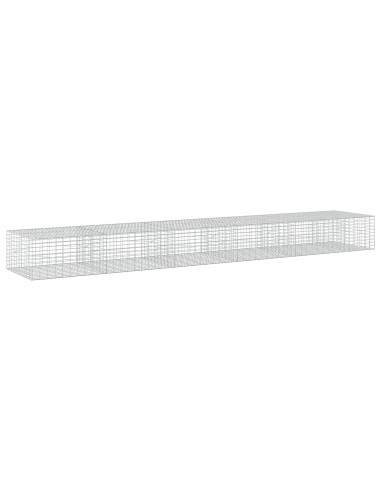 Gabione con Filo da 5 mm e Rete da 5x10 cm 550x100x50 cm