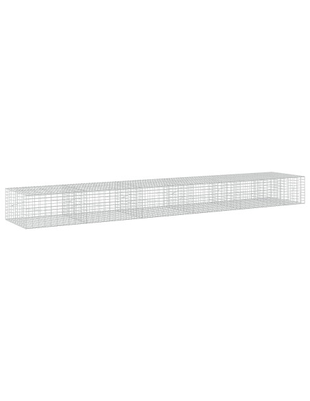 Gabione con Filo da 5 mm e Rete da 5x10 cm 550x100x50 cm