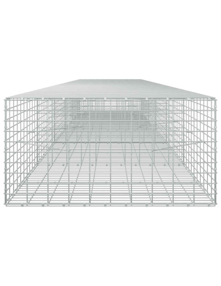 Gabione con Filo da 5 mm e Rete da 5x10 cm 550x100x50 cm