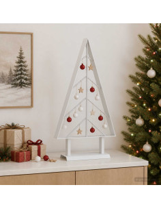 Albero di Natale in metallo con supporto KUOPIO 60 cm Acciaio