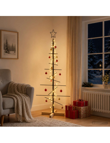 Albero di Natale in metallo con supporto KUOPIO 120 cm