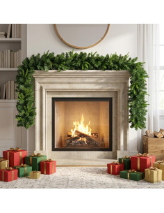 Ghirlanda di Natale Verde 270 cm PVC e PE