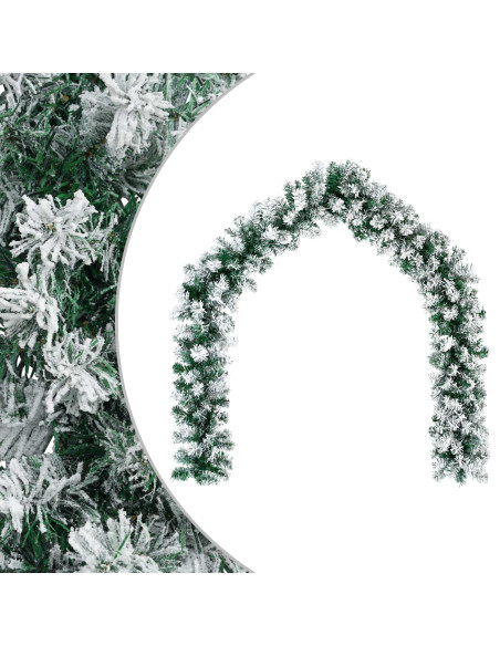 Ghirlanda di Natale Bianco 270 cm PVC