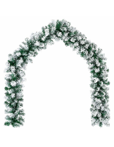 Ghirlanda di Natale Bianco 270 cm PVC