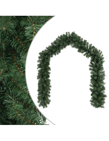 Ghirlanda di Natale Verde 270 cm PVC