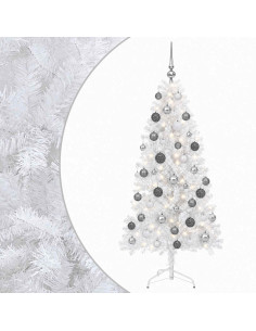 Albero di Natale artificiale con palline 150 cm 150 LED 2