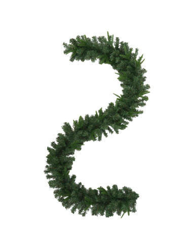 Ghirlanda di Natale Verde 270 cm PVC e PE