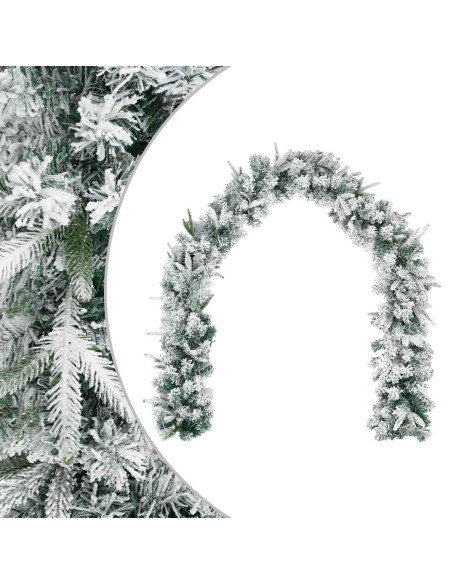 Ghirlanda di Natale Bianco 270 cm PVC e PE