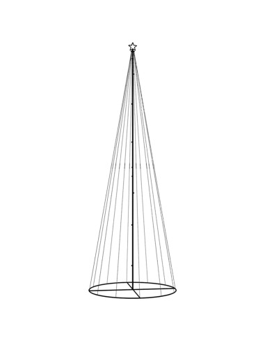 Albero di Natale a Cono Blu 732 LED 160x500 cm