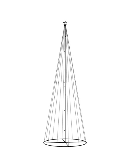 Albero di Natale a Cono Blu 732 LED 160x500 cm