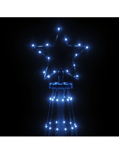 Albero di Natale a Cono Blu 732 LED 160x500 cm