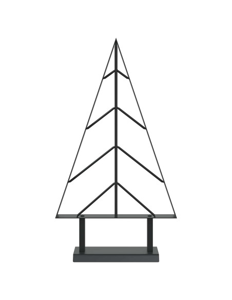 Albero di Natale in metallo con supporto KUOPIO 60 cm Acciaio