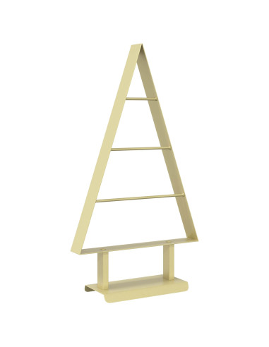 Albero di Natale in metallo KUOPIO 60 cm Acciaio Oro