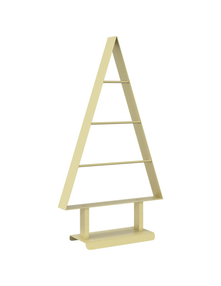 Albero di Natale in metallo KUOPIO 60 cm Acciaio Oro