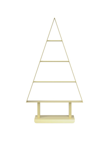 Albero di Natale in metallo KUOPIO 60 cm Acciaio Oro