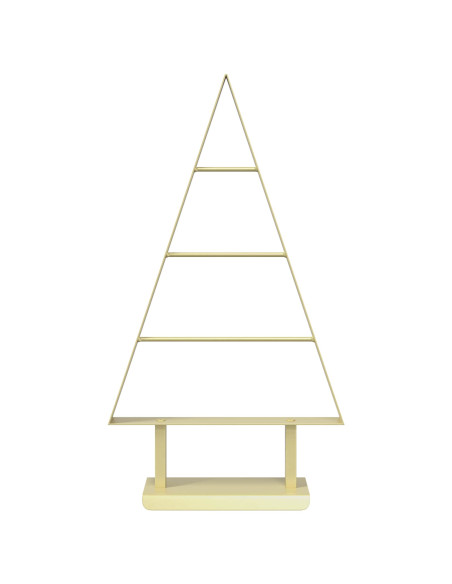 Albero di Natale in metallo KUOPIO 60 cm Acciaio Oro