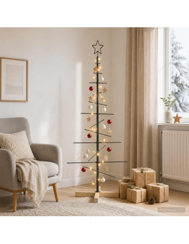 Albero di Natale in metallo con supporto KUOPIO 120 cm