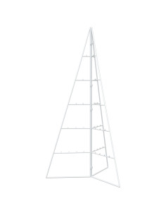 Albero di Natale in metallo KUOPIO 100 cm Acciaio Bianco 2