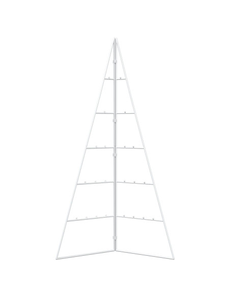 Albero di Natale in metallo KUOPIO 100 cm Acciaio Bianco