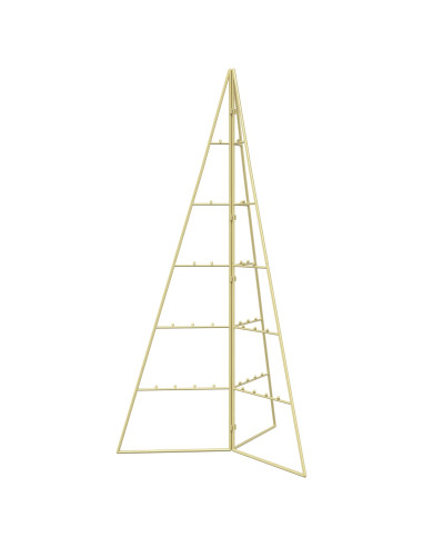 Albero di Natale in metallo KUOPIO 100 cm Acciaio Oro