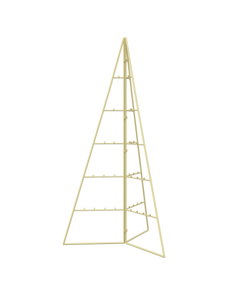 Albero di Natale in metallo KUOPIO 100 cm Acciaio Oro