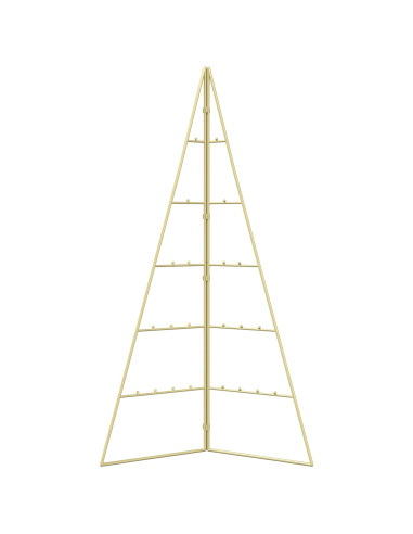 Albero di Natale in metallo KUOPIO 100 cm Acciaio Oro