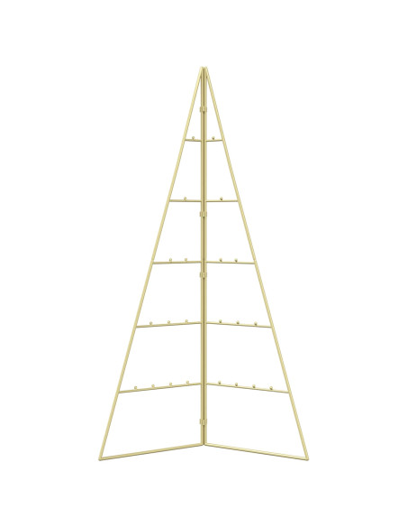 Albero di Natale in metallo KUOPIO 100 cm Acciaio Oro
