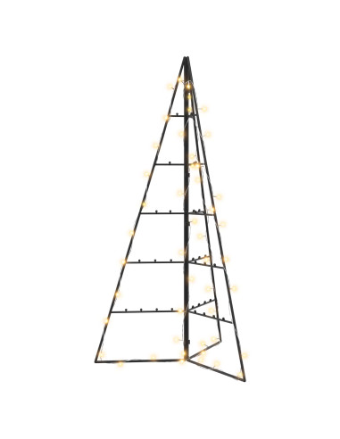 Albero di Natale in metallo KUOPIO 100 cm Bianco caldo Acciaio