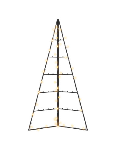 Albero di Natale in metallo KUOPIO 100 cm Bianco caldo Acciaio