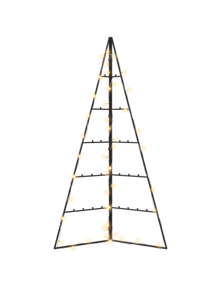 Albero di Natale in metallo KUOPIO 100 cm Bianco caldo Acciaio