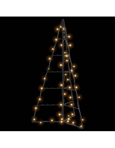 Albero di Natale in metallo KUOPIO 100 cm Bianco caldo Acciaio