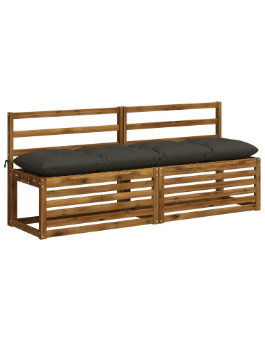 Cuscino per panchina VIANEN 100% Poliestere Antracite