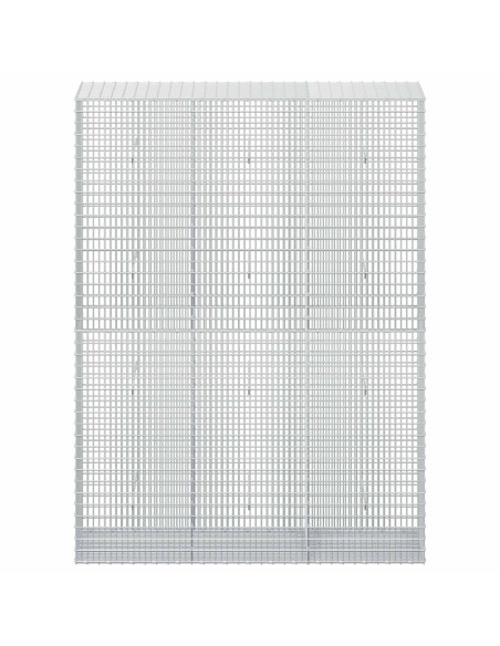 Gabione con Filo da 5 mm e Rete da 5x2,5 cm 150x50x200 cm