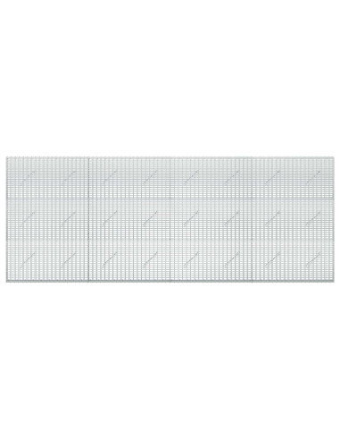 Gabione con Filo da 5 mm e Rete da 5x2,5 cm 400x10x150 cm