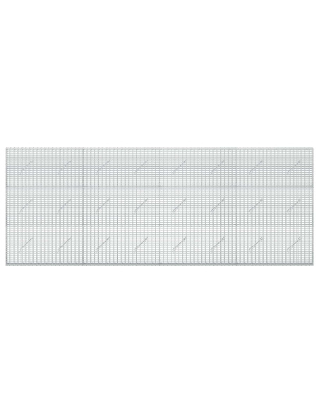 Gabione con Filo da 5 mm e Rete da 5x2,5 cm 400x10x150 cm