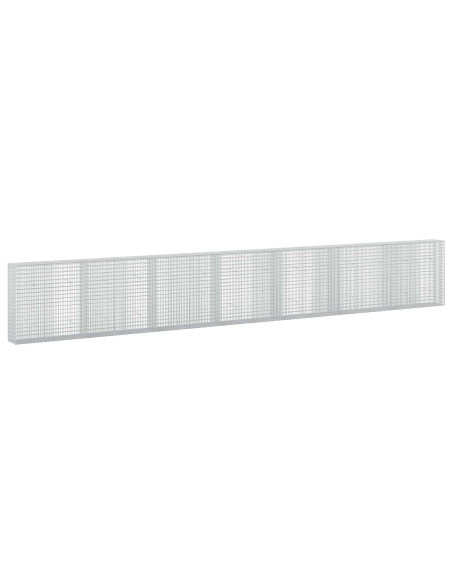 Gabione con Filo da 5 mm e Rete da 5x2,5 cm 700x30x100 cm