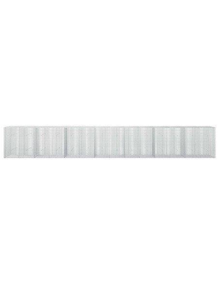 Gabione con Filo da 5 mm e Rete da 5x2,5 cm 700x30x100 cm