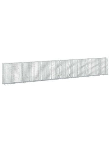 Gabione con Filo da 5 mm e Rete da 5x2,5 cm 650x30x100 cm