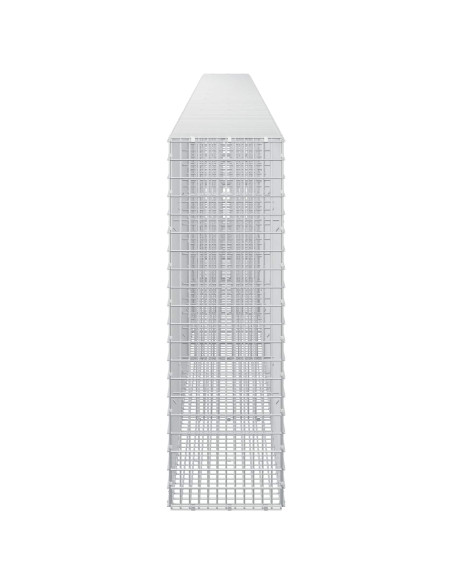 Gabione con Filo da 5 mm e Rete da 5x2,5 cm 650x30x100 cm